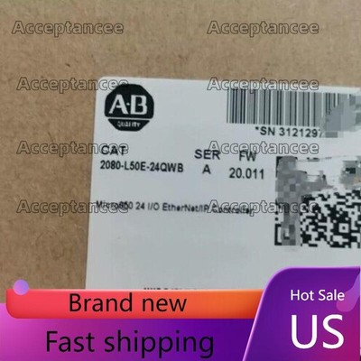 New AB 2080-L50E-24QWB Micro850 24 I/O EtherNet/IP Controller US Free Tax