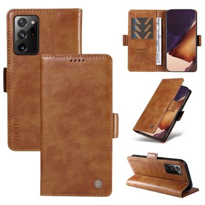 For Samsung Note20 A91 A81 A73 Simple Solid Color PU Leather Wallet Phone Case