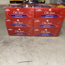 Old Spice Capitain Deodorant Bar lot of 6