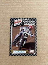 1991 AMA Steve Morehead Buzco Trak-Pak Flat Track Motorcycle Racing Card