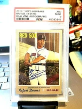 2019 RAFAEL DEVERS TOPPS HERITAGE REAL ONE AUTOGRAPHS #RD PSA MINT 9 GEM.