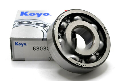 KOYO 6303 CM DEEP GROOVE BALL BEARING, OPEN TYPE, NO SEALS 17x47x14mm
