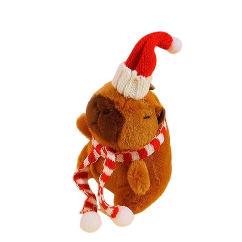 Scarf Cap Keychain Pendant Plush Fluffty Animal Doll Birthday Gift - Picture 15 of 17