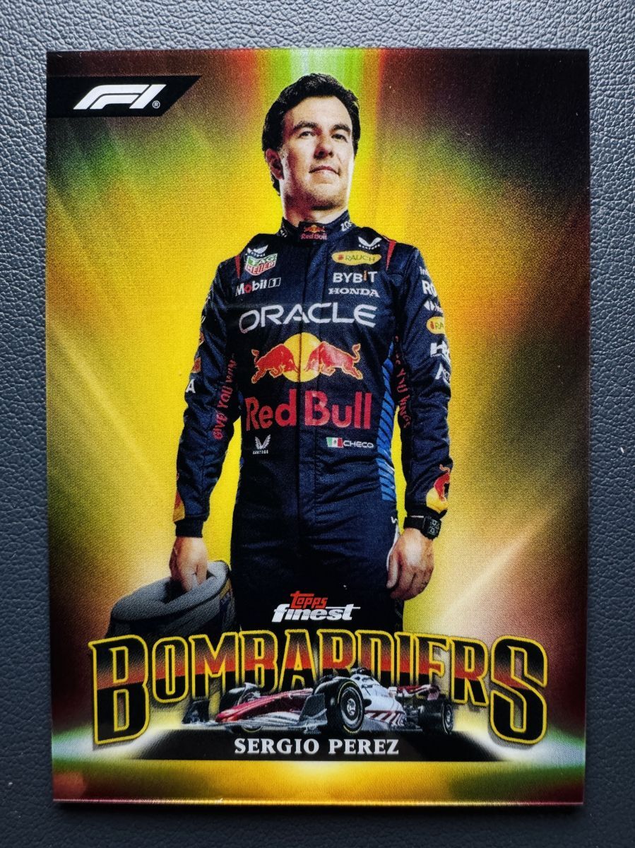 2024 Topps Finest Formula 1 F1 Sergio Perez #BB-2 Bombardiers Case Hit SSP