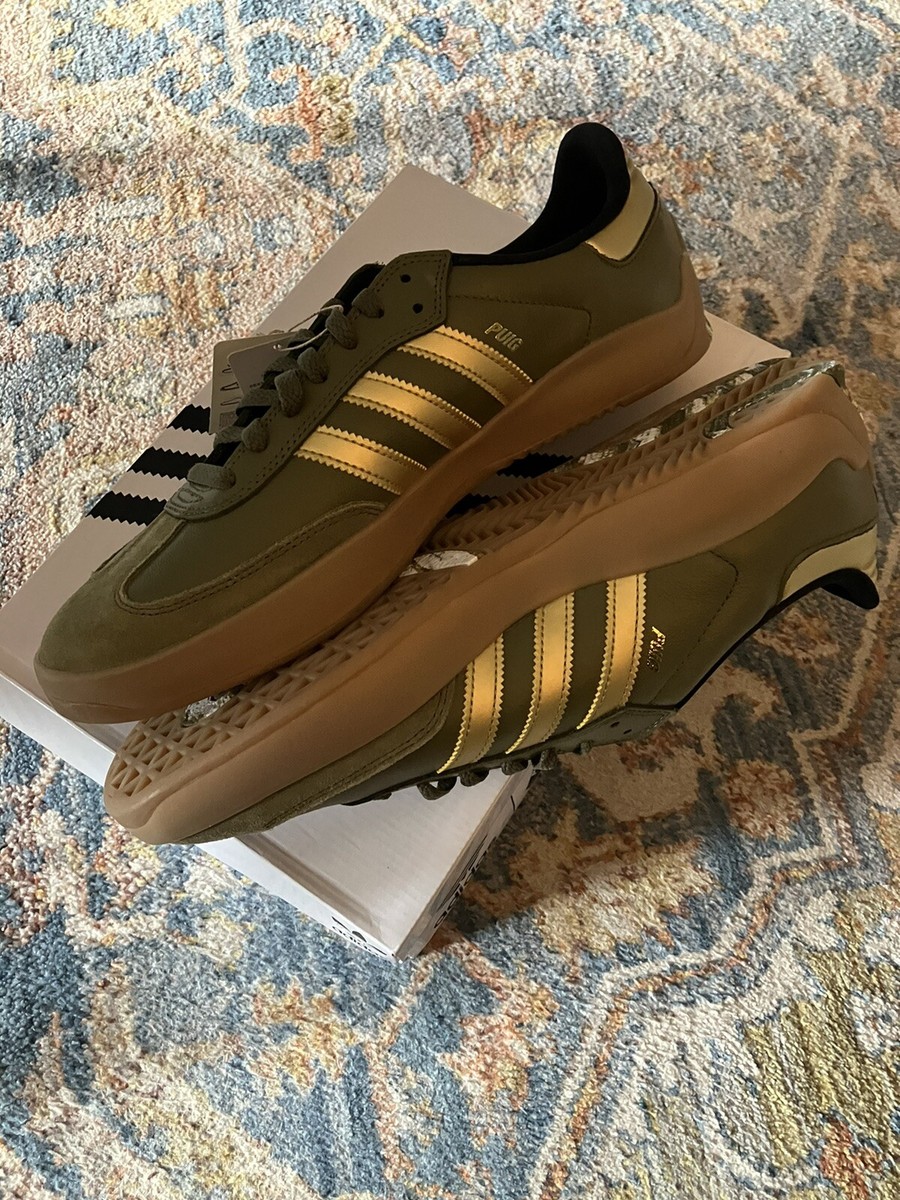 PALACE SKATEBOARDS ADIDAS PUIG SAMBA OLIVE GOLD SIZE 11.5 DS BRAND NEW 2023  | eBay