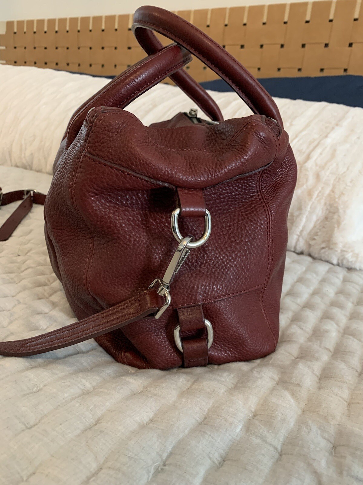 Zara basic Collection Leather Satchel With Crossb… - image 4