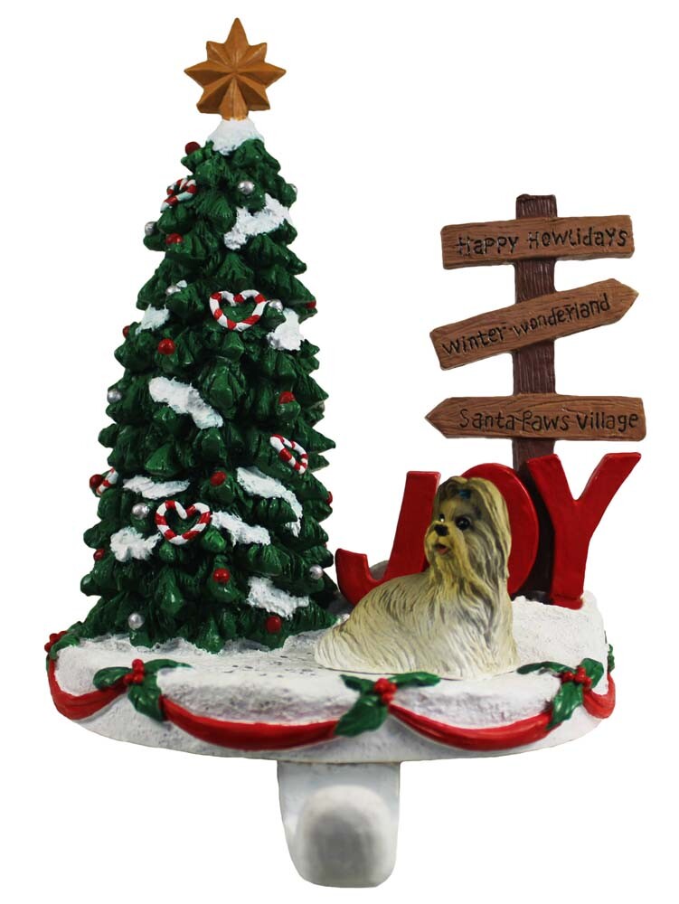 Shih Tzu Stocking Holder Hanger Mixed