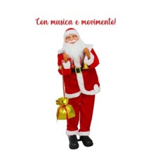 BABBO NATALE CON MUSICA E MOVIMENTO 90 Cm