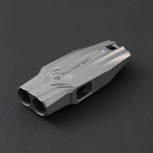 Titanium Alloy Double Tube Whistle 120DB Outdoor Survival EDC SOS High Frequency - 第 12/20 張圖片