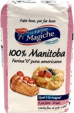 Le Farine Magiche Farina 100% Manitoba, Sapore intenso, Confezione da 1 kg