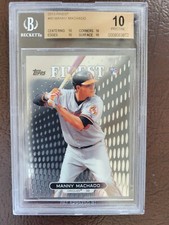 2013 FINEST #80 MANNY MACHADO BGS 10 PRISTINE BLACK LABEL (4 - 10'S)