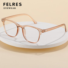 Square Anti Blue Light Classic Eyeglasses For Men Women Clear Lens Glasses Frame