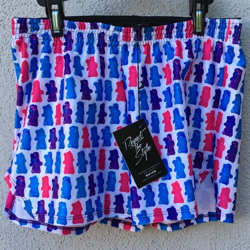 $50 NWT Zara Terez Multi Color Gummy Bear Design Shorts Girls 
