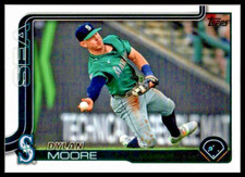 2025 TOPPS #105 DYLAN MOORE SEATTLE MARINERS