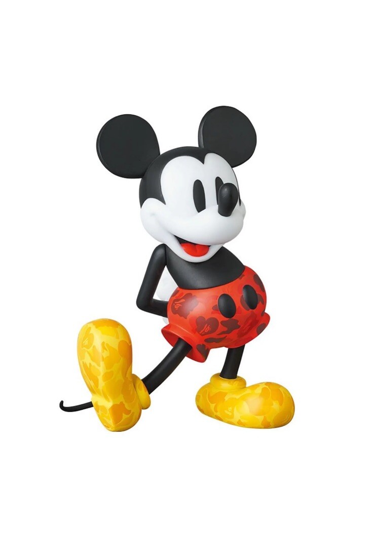 5点セットVCD BAPE MICKEY MOUSE A BATHING APE Medicom VCD A Bathing Ape Bape x Mickey Mouse Figure Full Set 3pcs