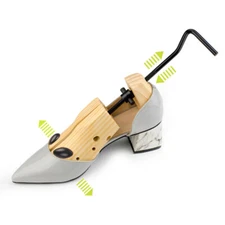 2-Way Wooden Shoe Stretcher Widener Adjustable Size US 6.5 - 10 For Woman Men