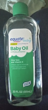 New Unused Equate 20 fl oz Baby Oil With Aloe Vera  Vitamin E