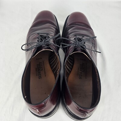 Allen Edmonds Leeds 9548 Mens Sz 11.5 AAA Burgundy Plain Toe 