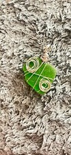 handmade Wire wrapped Seaglass pendants. I Personally find all of my sea glass.