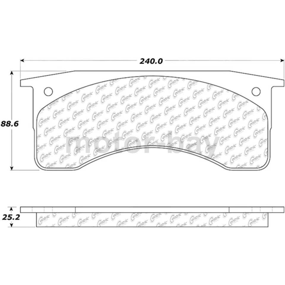 Pastillas de freno delanteras y rotores para Chevrolet C5500 Kodiak 2004 2005 2006 2008 2009 Foto 2 de 4