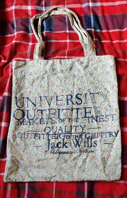 Jack Wills Tote Bag, Floral Pattern Canvas Material UK