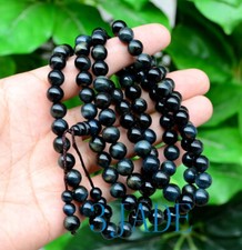 34" Tibetan 108 Blue Tiger's eye Prayer Beads Mala Ultra Power
