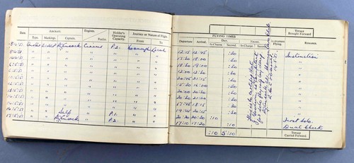 BOAC ROYAL JORDANIAN PILOT LOG BOOK 1959-87 RAPIDE BRITANNIA BOEING 707 TRISTAR - Picture 3 of 18