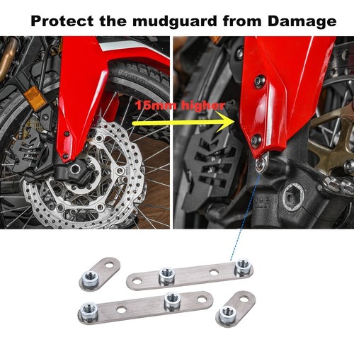 Stainless Steel Front Fender Riser Kit For Honda Africa Twin CRF1000L 2016-2019 - Picture 3 of 12