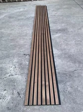 WALL Wood Slat Acoustic Panels，Sound Absorbing Decor Panels 94.5"X 12"