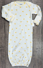 Baby Boy Clothes New Vintage Carter's OS Newborn Yellow Duck Sleep Gown