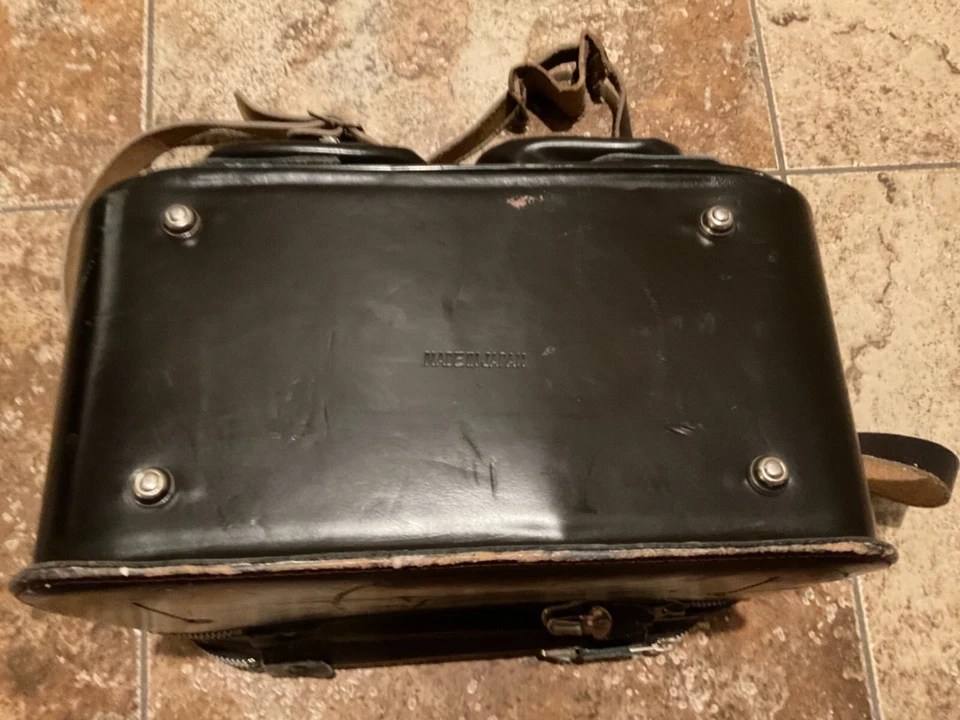 BOLSO CÁMARA VINTAGE CUERO MARRÓN JAPONÉS Foto 2 de 4