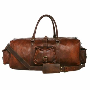leather duffle bag ebay