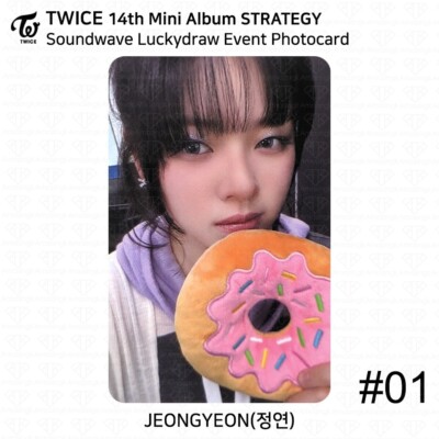 TWICE 14th Mini Album STRATEGY Soundwave Lucky Draw Signed