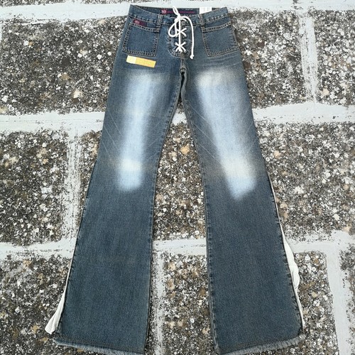Jeans a zampa d'elefante - Firmato REQUESTED JEANS CULTURE - Taglia 26 |  eBay