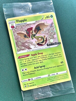 GAMESTOP Flapple 22/192 Pokemon Exclusive Battle Styles Promo Holo NEW  SEALED | eBay