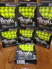 Nerf Rival Edge Series 7 PACKS 30 High Impact 210 Rounds total - neon yellow