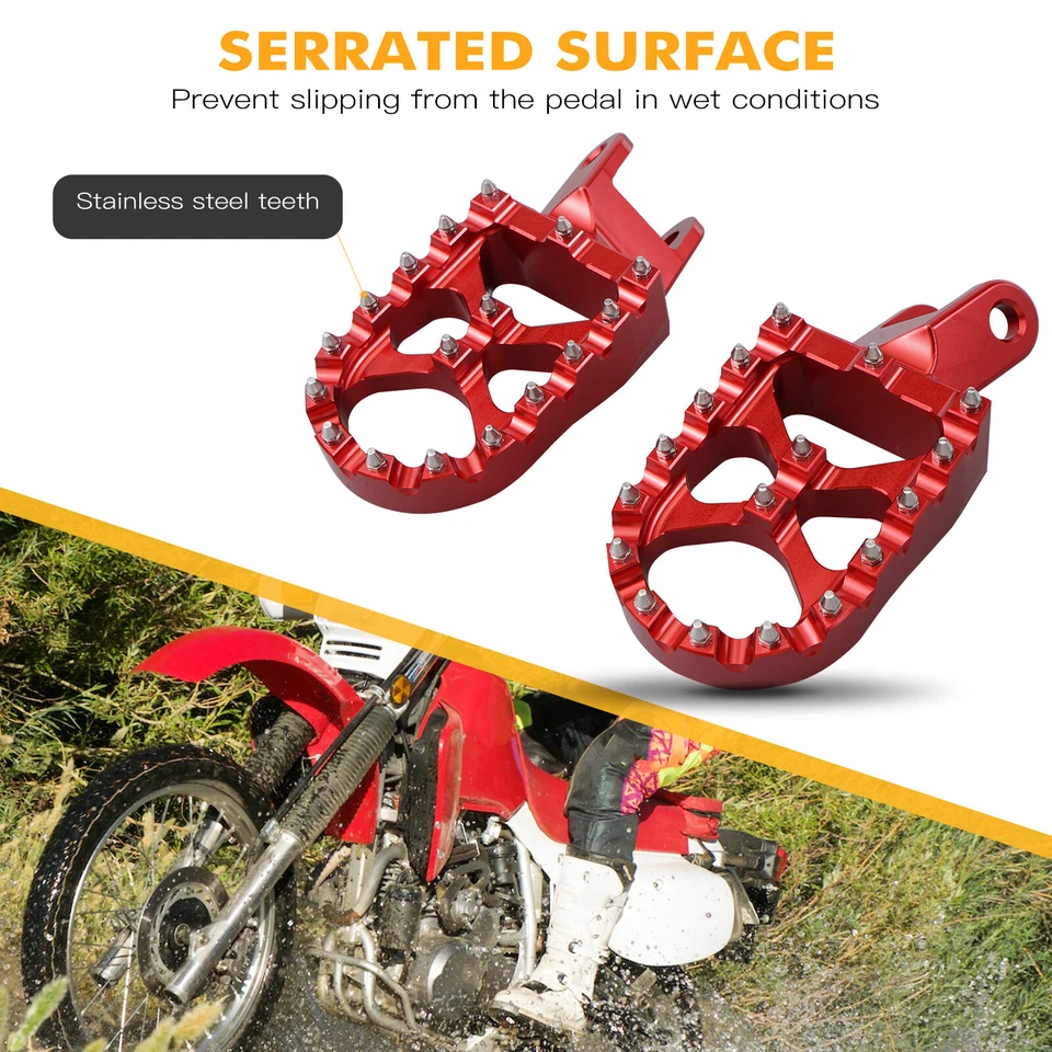 Reposapiés para Honda XR 250R 400R 1996-2004 XR650L 1993-2025 CR80R 96-02 Foto 4 de 4