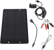 Solar Fountain Pump, 20W Solar Powered Water Pump, Water Feature for Garden, Bir