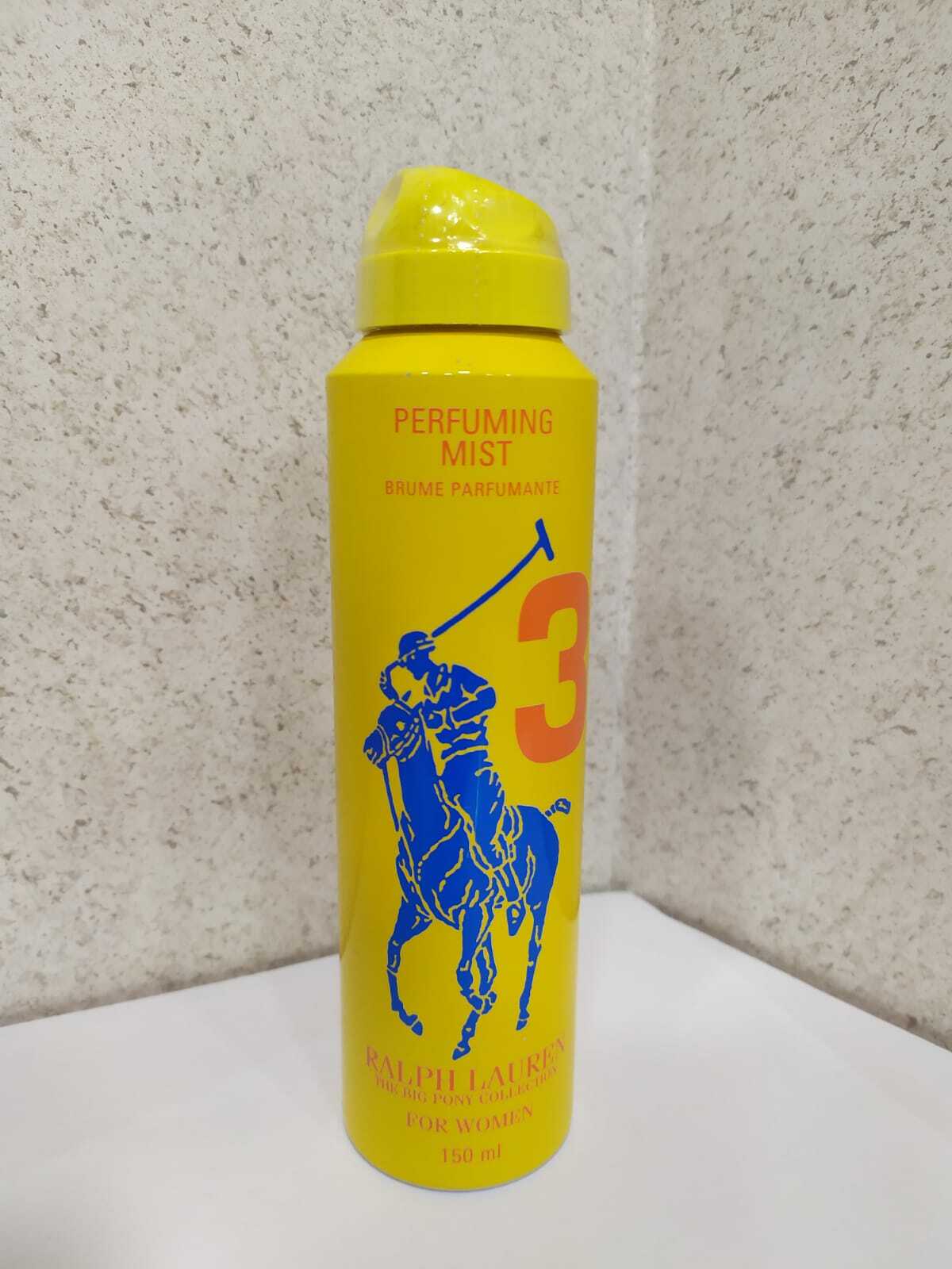 Acqua Corpo Donna Ralph Lauren Big Pony Collection N° 3 Yellow Body Spray 150ml