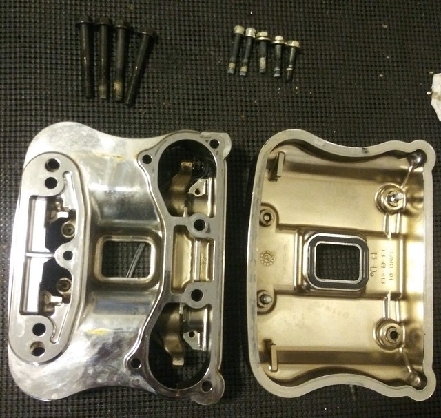 04 Harley Davidson Sportster 1200 Chrome Rocker Boxes w/Arms CLEAN