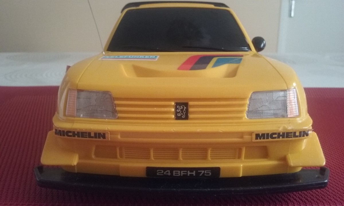 Nikko 205 Turbo 16 Rallye - Grande échelle 1/16 - Modèle Ref16084 - Occasion