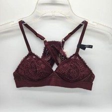 Aerie Real Power Wireless Push Up Paisley Lace Bra Size 32A NWT