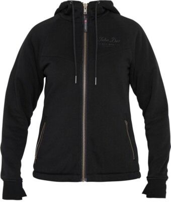 John Doe XTM Motorrad Damen Hoodie V2  Gr. XXL - Schwarz