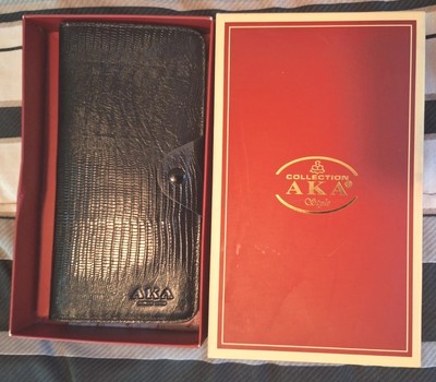 AKA Genuine Women's Black Leather Wallet