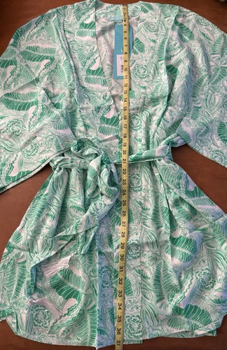 NWT Melissa Odabash Siena Cover-Up Dress Green Palm Print Size L - Picture 6 of 7