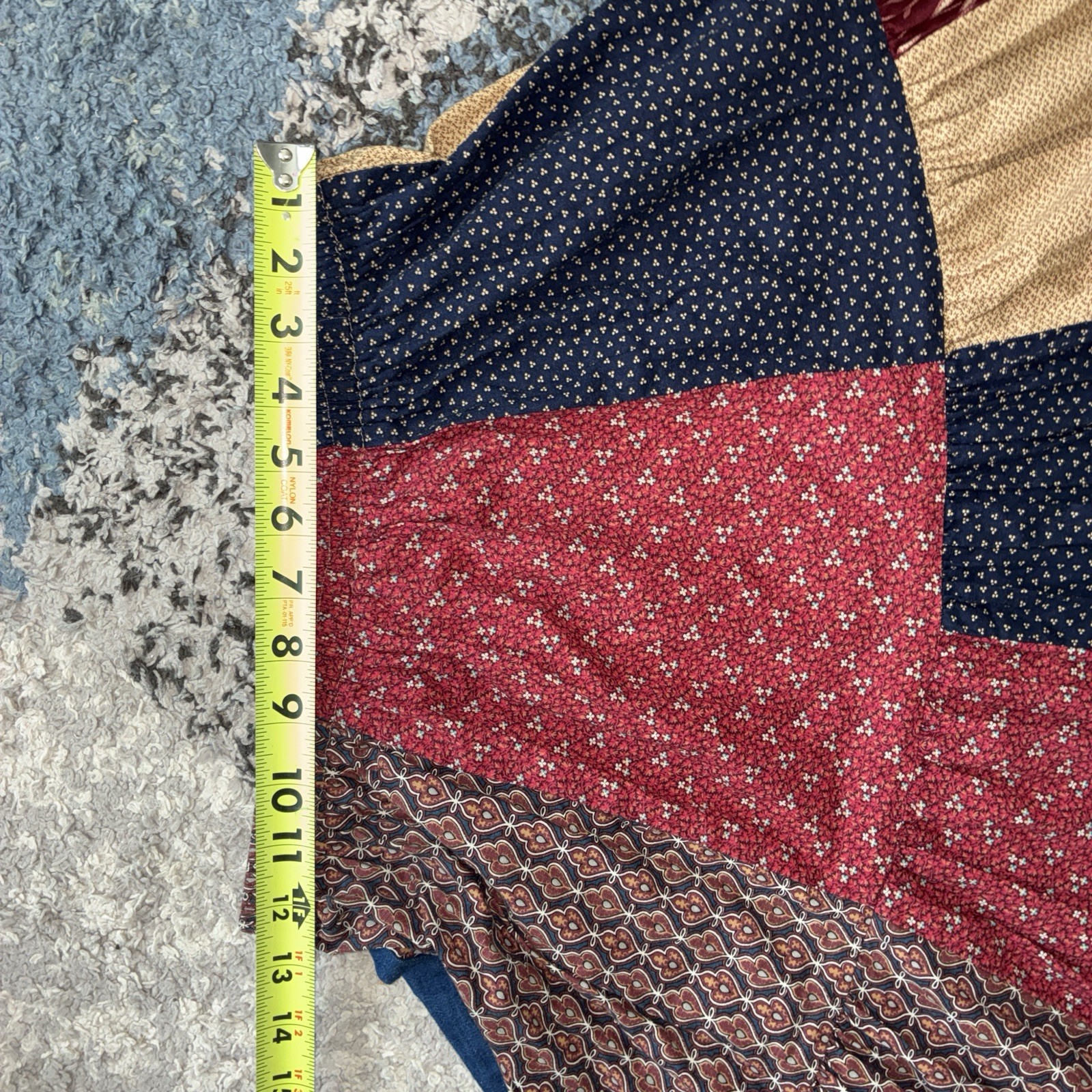 Double D Ranch Wear Patchwork Cotton Peasant Skir… - image 4