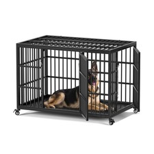 VERIFURTY 48 Inch Heavy Duty Dog Crate for Large Dogs with Self-Locking Latch...