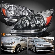 Fits 2005-2007 Honda Odyssey Replacement Headlights Head Lamps Left+Right 05-07