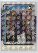 2024 Panini Clearly Donruss Rated Rookie RR Logo Dallas Turner #63 1oa8