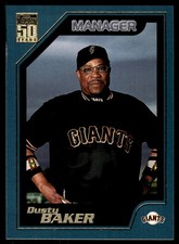 Dusty Baker 2001 Topps #351 Giants MLB READ FREE SHIPPING AutographDen